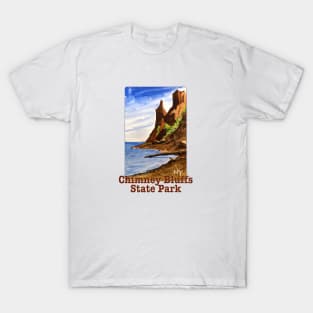 Chimney Bluffs State Park, New York T-Shirt